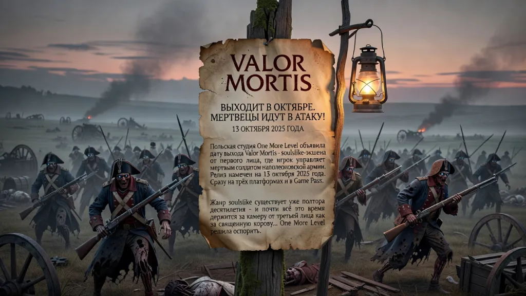 Valor Mortis выходит в октябре. Мертвецы идут в атаку!