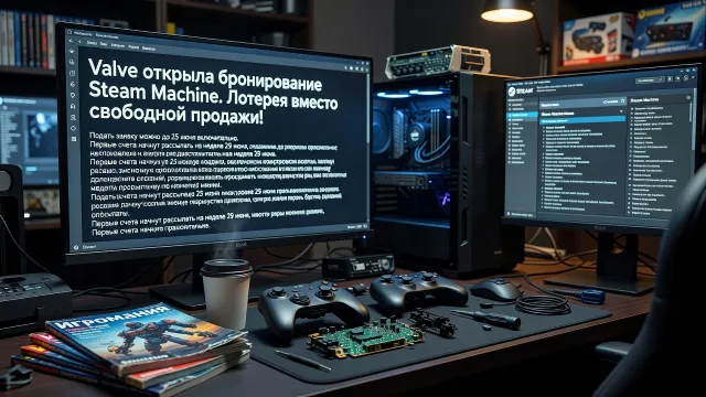 Valve открыла бронирование Steam Machine. Лотерея вместо свободной продажи!