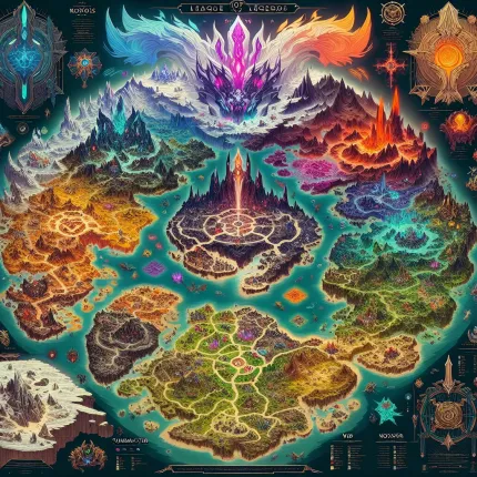Карта Лига Легенд: Путеводитель по игровому миру